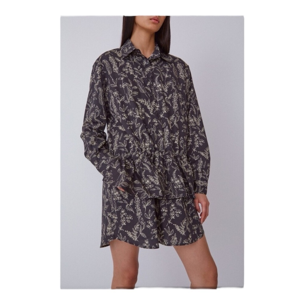 Thakoon Botanical Print Long Sleeve Cotton & Silk
Shirtdress NWT - Picture 7 of 7